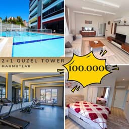 Срочная продажа апартаментов 120м2 в Guzel Tower, Mahmutlar за 100.000 евро!